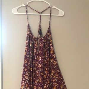 Floral flowy tank dress